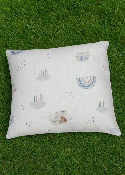 More Home Müslin Bebek yastık kılıfı  % 100 pamuklu Filli Bulutlu 35x44