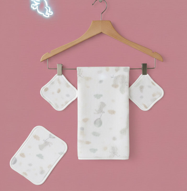 More Home Müslin Bezi Set 5 Parça  % 100 pamuklu Tavşanlı Bolonlu