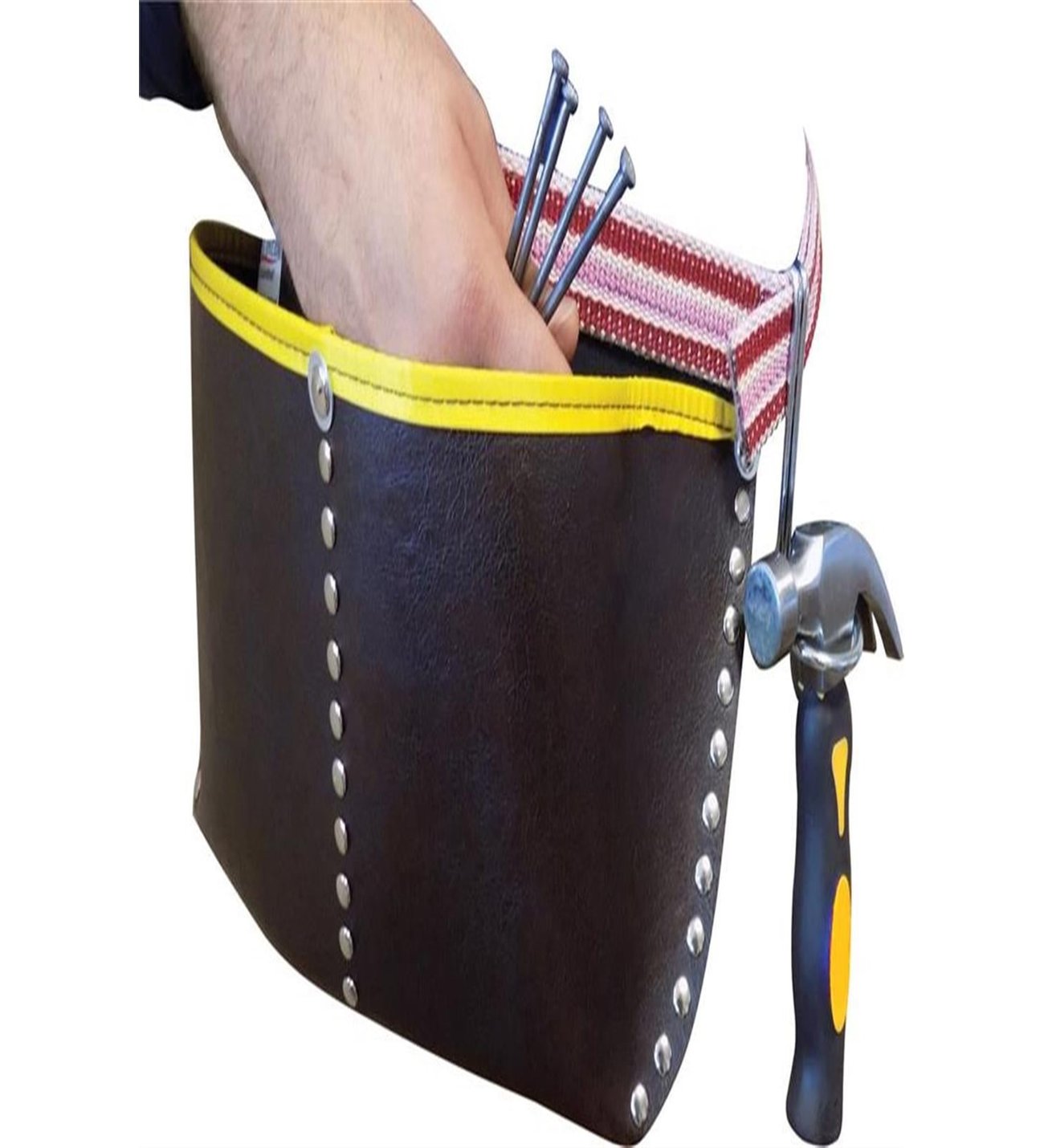 Çivi Ve Vida Önlüğü Siyah Deri İki Gözlü