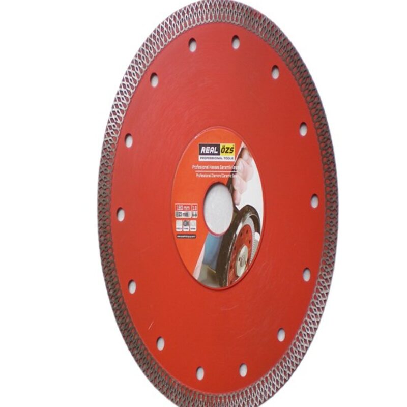Hassas Kesim Turbo Elmas Granit Seramik Fayans Kesici 180 Mm Çapraz Diş