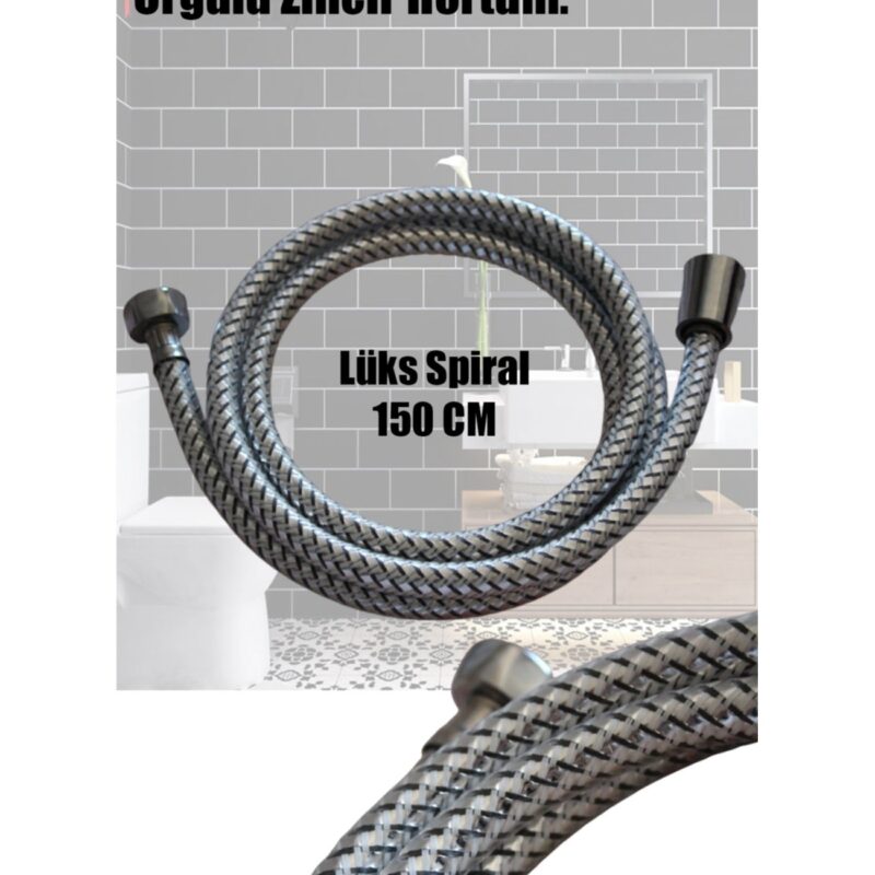 meydancılar Klasspiral Örgülü 150cm Zincir Duş Hortumu Lüks 360