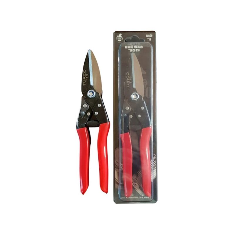 Turco yatağan dövme çelik T18 Teneke Makası