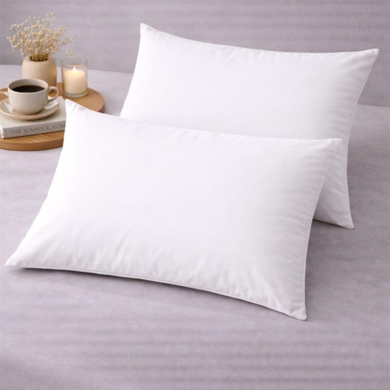 More Home Kapaklı Yastık Kılıfı (2 Adet) 50 x 70 cm Beyaz