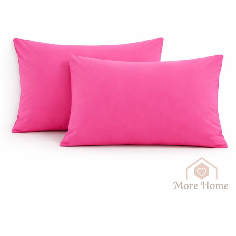 More Home Kapaklı Yastık Kılıfı  (2 Adet) 50 x 70 cm Fuşya
