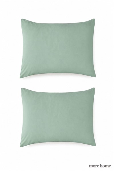 More Home Yastık Kılıfı (2 Adet) 50 x 70 cm Su Yeşili